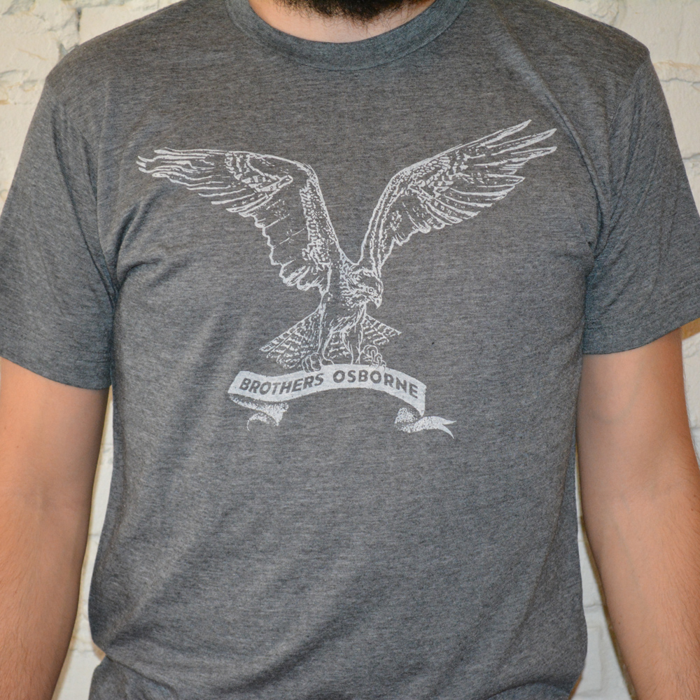Brothers Osborne Brothers Osborne Grey Unisex Osprey T Shirt