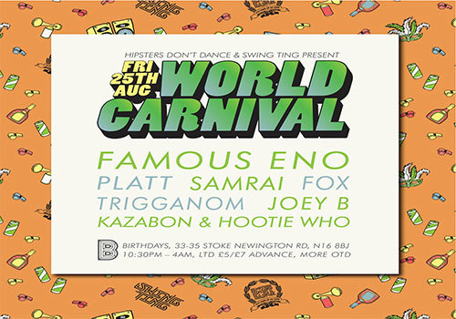 HIPSTERS DON'T DANCE & SWING TING: WORLD CARNIVAL