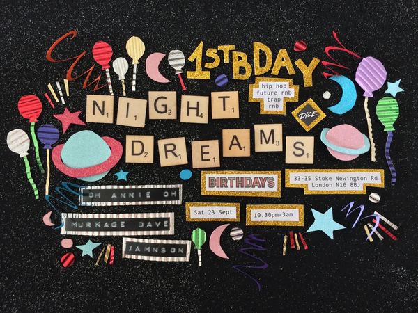 NIGHT DREAMS 1ST BIRTHDAY